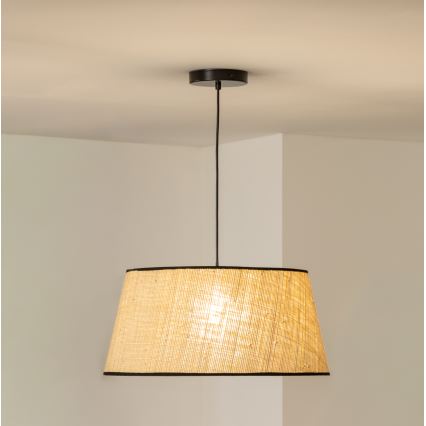 Brilagi - LED-riippuvalaisin kaapelilla CERIA 1xE27/40W/230V halkaisija 50 cm beige