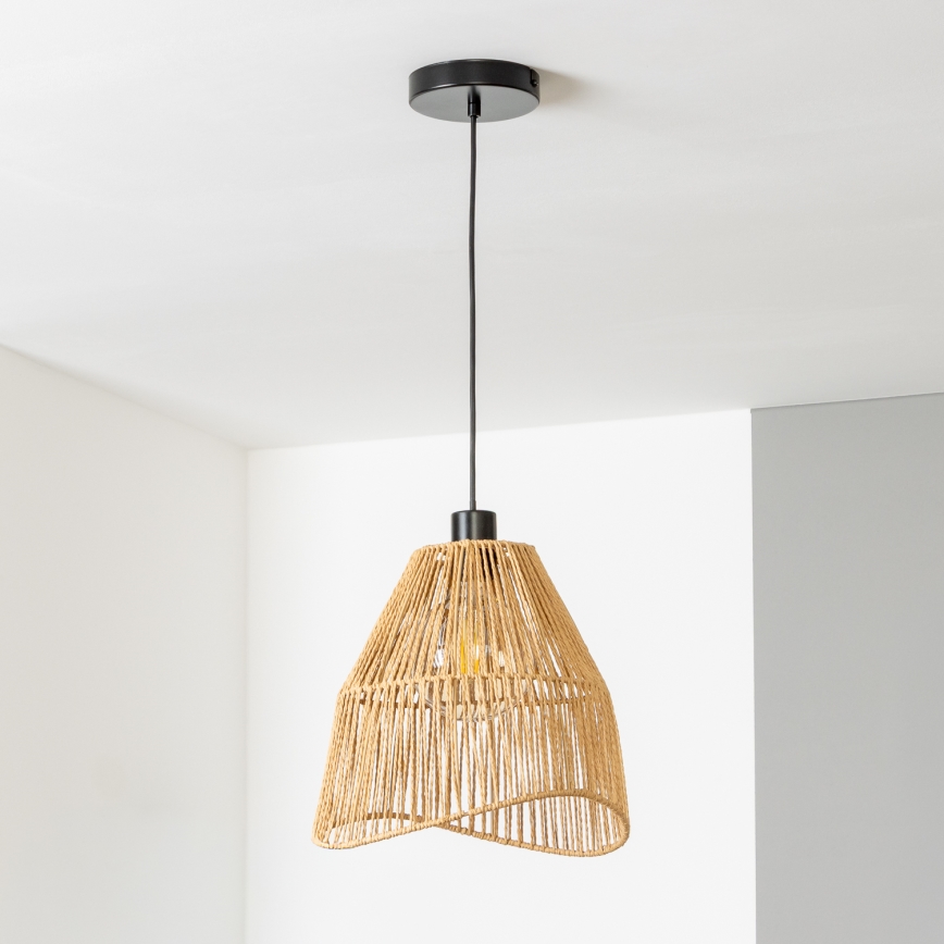 Brilagi - LED-riippuvalaisin kaapelilla CERIA BOHO 1xE27/40W/230V halkaisija 30 cm ruskea