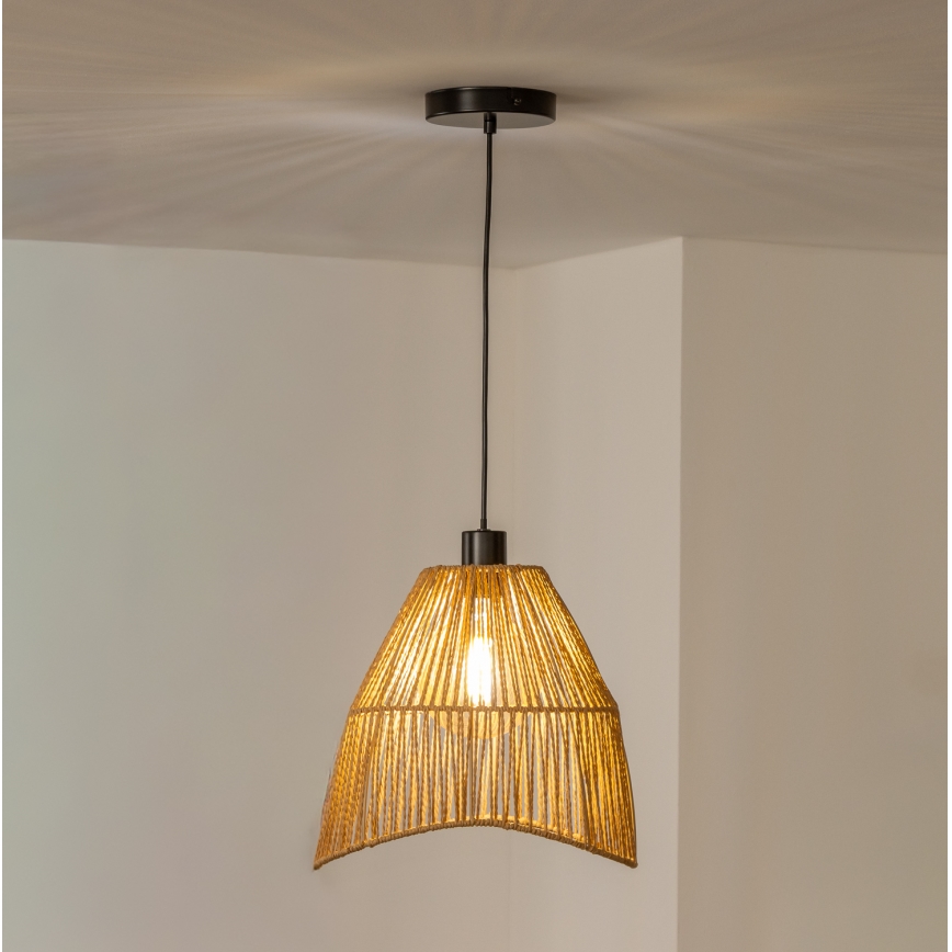 Brilagi - LED-riippuvalaisin kaapelilla CERIA BOHO 1xE27/40W/230V halkaisija 30 cm ruskea