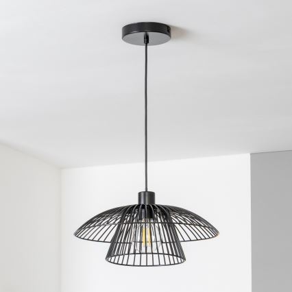 Brilagi - LED-riippuvalaisin langalla CERIA WIRE 1xE27/40W/230V halkaisija 38 cm musta