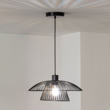 Brilagi - LED-riippuvalaisin langalla CERIA WIRE 1xE27/40W/230V halkaisija 38 cm musta