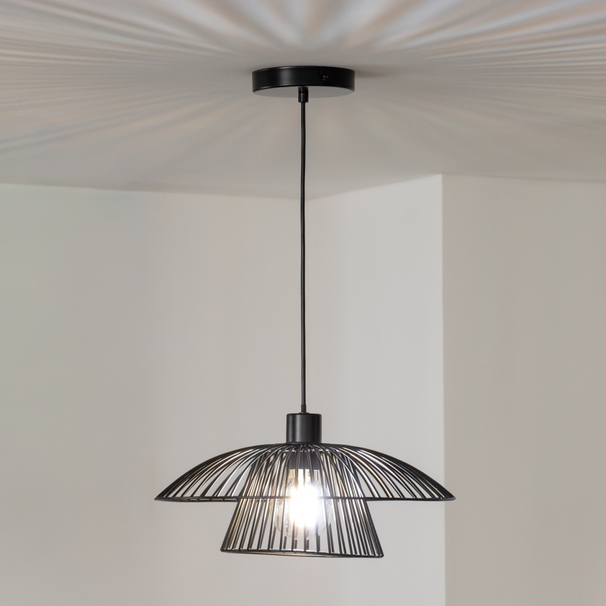 Brilagi - LED-riippuvalaisin langalla CERIA WIRE 1xE27/40W/230V halkaisija 38 cm musta