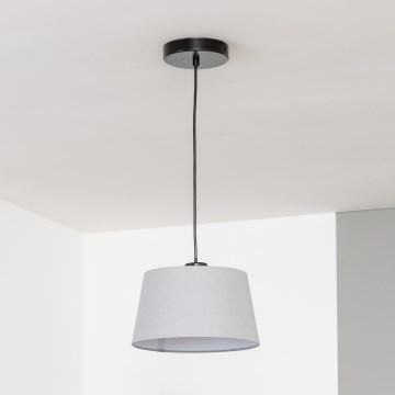 Brilagi - LED-riippuvalaisin vaijerilla CERIA 1xE27/40W/230V, halkaisija 25 cm, harmaa