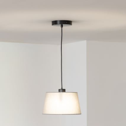 Brilagi - LED-riippuvalaisin vaijerilla CERIA 1xE27/40W/230V, halkaisija 25 cm, harmaa