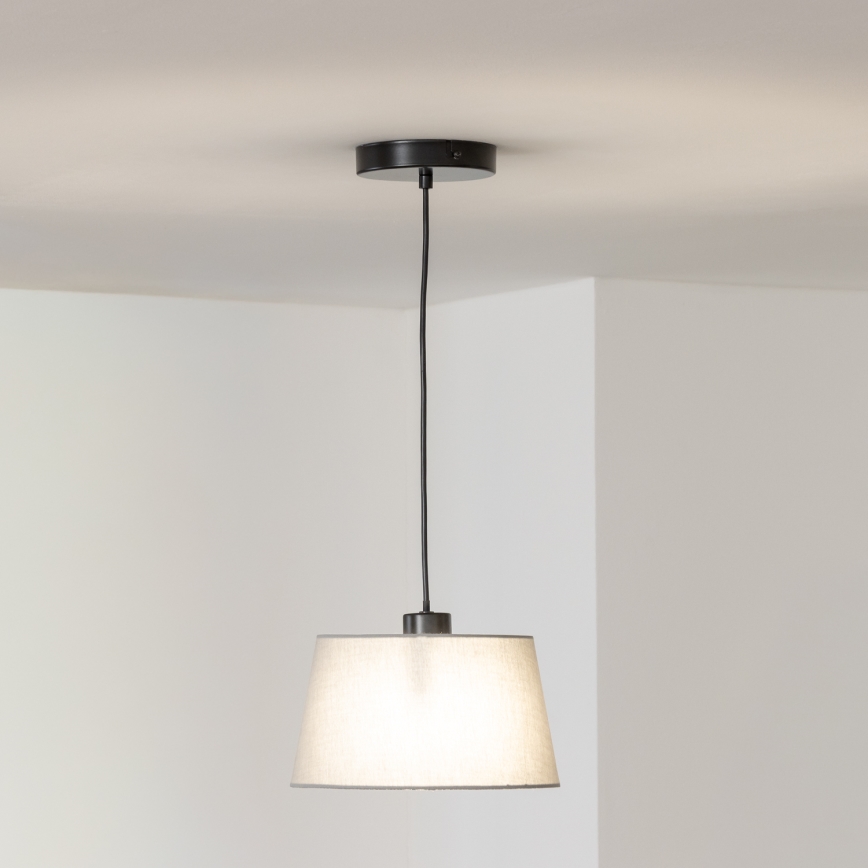 Brilagi - LED-riippuvalaisin vaijerilla CERIA 1xE27/40W/230V, halkaisija 25 cm, harmaa