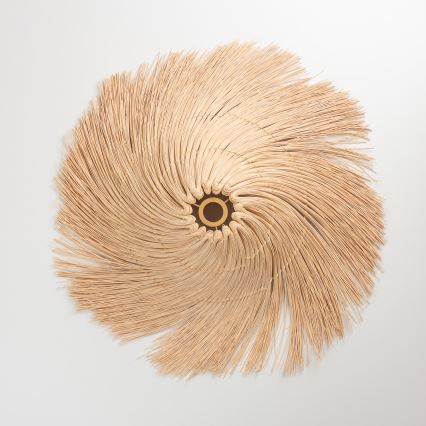 Brilagi - LED-riippuvalaisin vaijerilla CERIA BOHO 1xE27/40W/230V, halkaisija 100 cm, rottinki