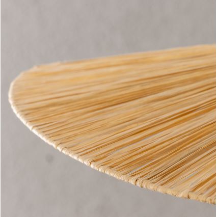 Brilagi - LED-riippuvalaisin vaijerilla CERIA BOHO 1xE27/40W/230V, halkaisija 80 cm, raffia