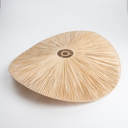 Brilagi - LED-riippuvalaisin vaijerilla CERIA BOHO 1xE27/40W/230V, halkaisija 80 cm, raffia