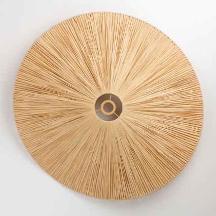 Brilagi - LED-riippuvalaisin vaijerilla CERIA BOHO 1xE27/40W/230V, halkaisija 80 cm, raffia