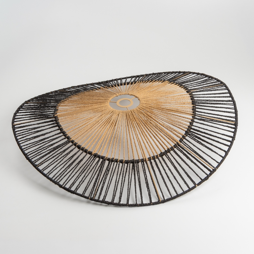 Brilagi - LED-riippuvalaisin vaijerilla CERIA BOHO 1xE27/40W/230V Ø 50 cm musta/ruskea