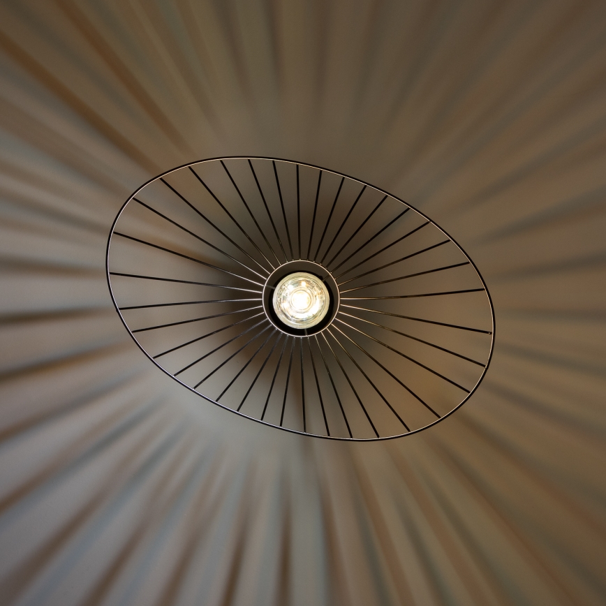 Brilagi - LED-riippuvalaisin vaijerilla CERIA WIRE 1xE27/40W/230V 40x56 cm musta