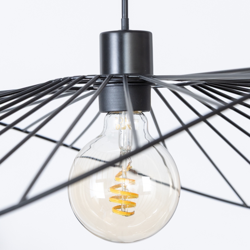 Brilagi - LED-riippuvalaisin vaijerilla CERIA WIRE 1xE27/40W/230V 60x80 cm musta