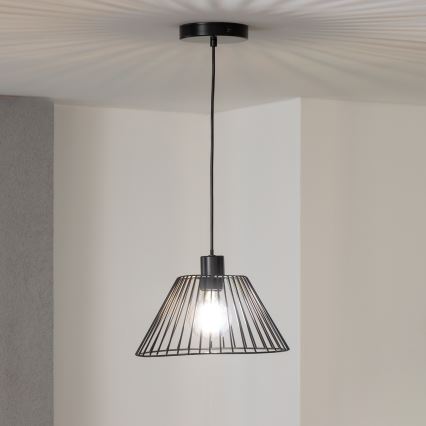 Brilagi - LED-riippuvalaisin vaijerilla CERIA WIRE 1xE27/40W/230V halkaisija 30 cm musta