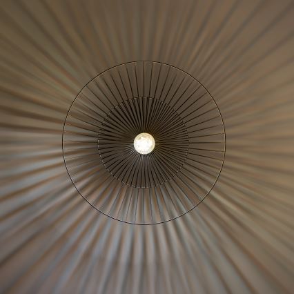 Brilagi - LED-riippuvalaisin vaijerilla CERIA WIRE 1xE27/40W/230V, halkaisija 60 cm, musta