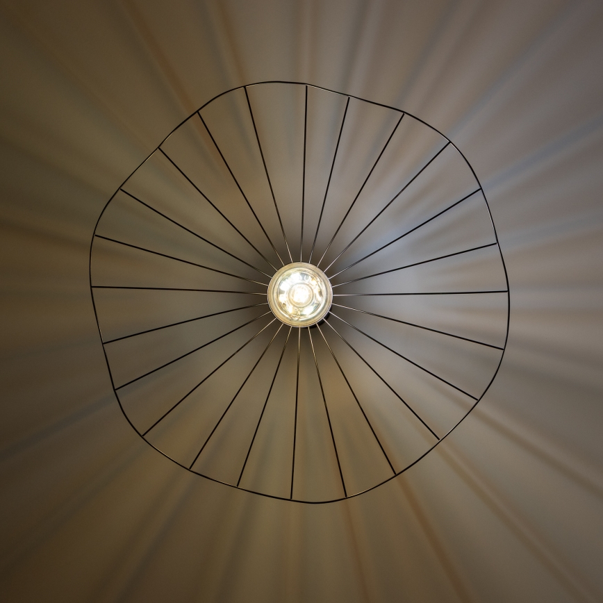 Brilagi - LED-riippuvalaisin vaijerilla CERIA WIRE 1xE27/40W/230V, halkaisija 80 cm, musta