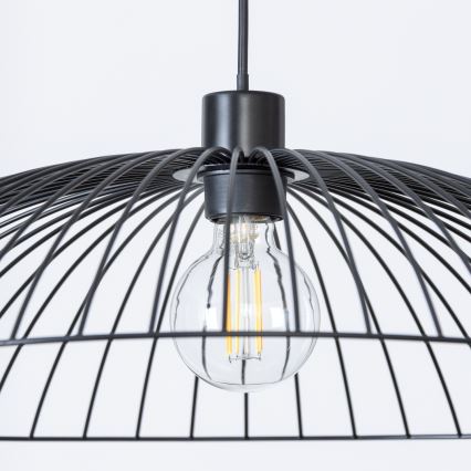 Brilagi - LED-riippuvalaisin vaijerilla CERIA WIRE 1xE27/40W/230V Ø 60 cm musta