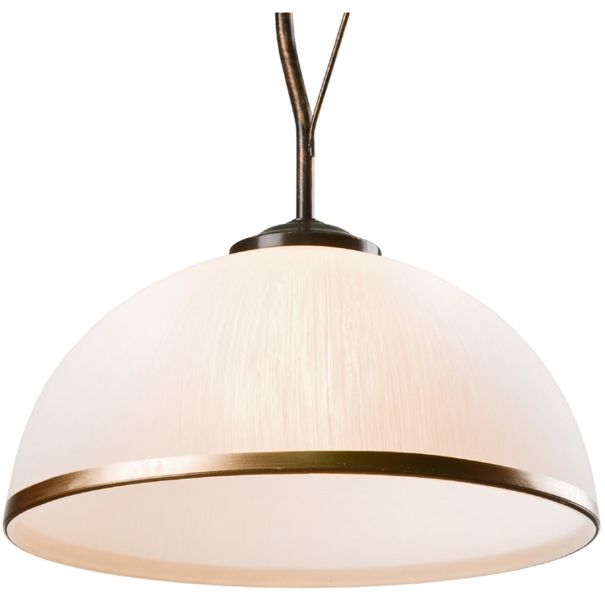 Brilagi - LED-riipuskattokruunu ANTICO 1xE27/60W/230V pronssi patina