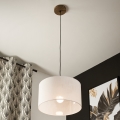 Brilagi - LED Ripustettava kattovalaisin ANTHONY 1xE27/60W/230V tammi-pähkinä/valkoinen
