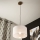 Brilagi - LED Ripustettava kattovalaisin ANTHONY 1xE27/60W/230V tammi-pähkinä/valkoinen