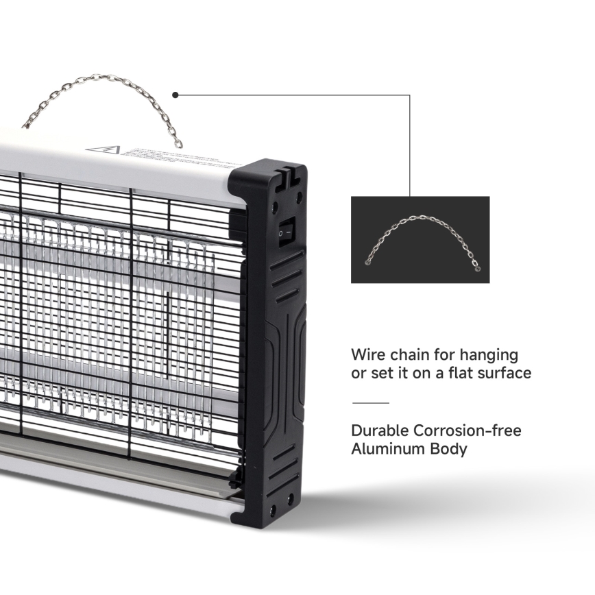 Brilagi - LED-sähköinen UV-hyönteisloukku 2xLED/2W/230V 20 m2