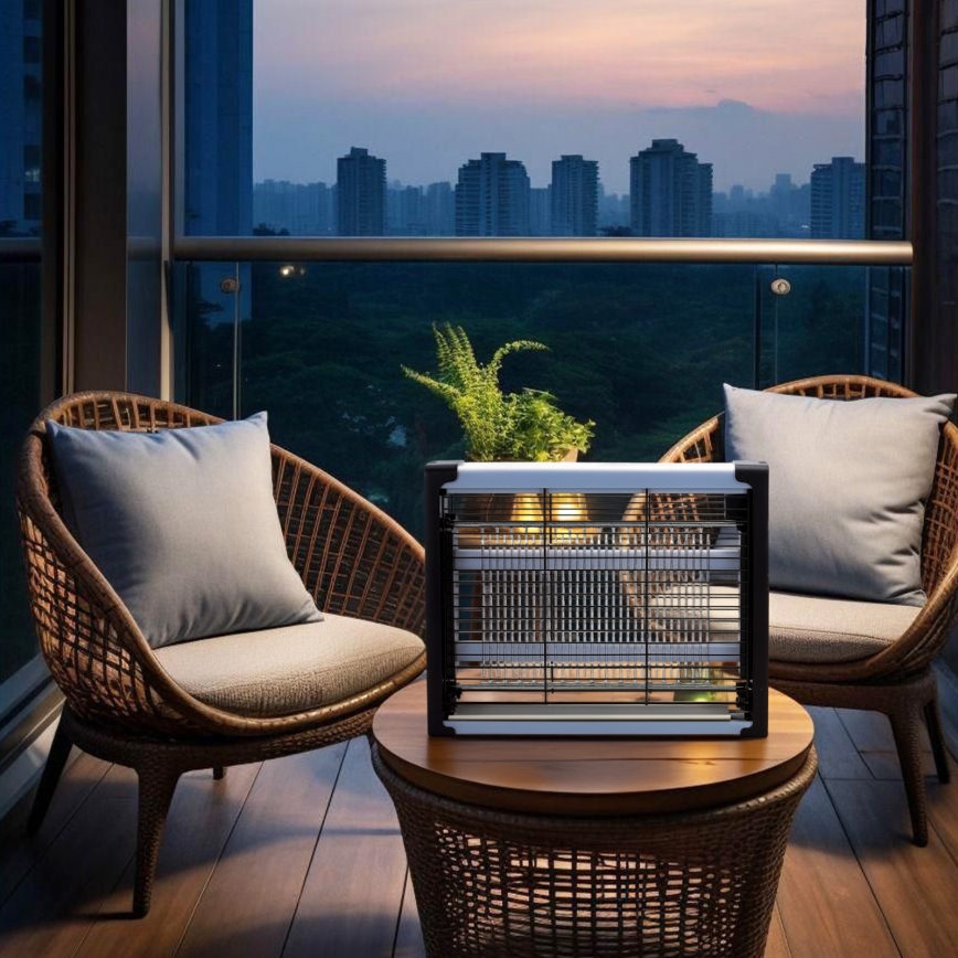 Brilagi - LED-sähköinen UV-hyönteistenpyydin 2xLED/5W/230V 70 m2