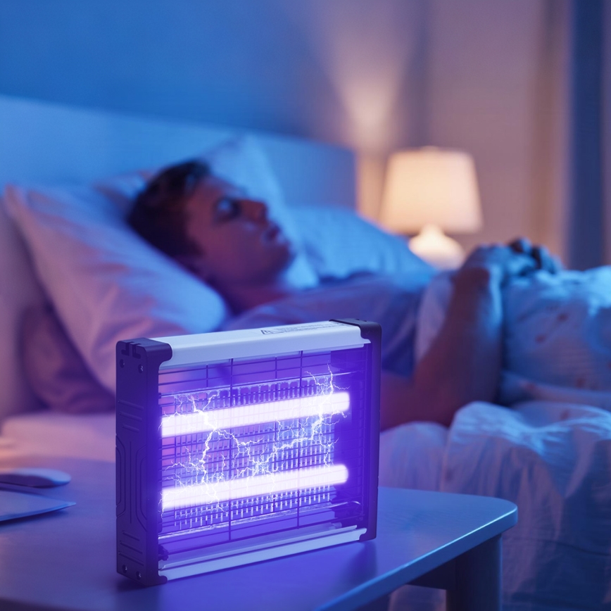 Brilagi - LED-sähköinen UV-hyönteistenpyydin 2xLED/5W/230V 70 m2