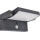 Brilagi - LED-seinäaurinkovalaisin anturilla ANKLE LED/10W/3,7V 3000K IP65 antrasiitti