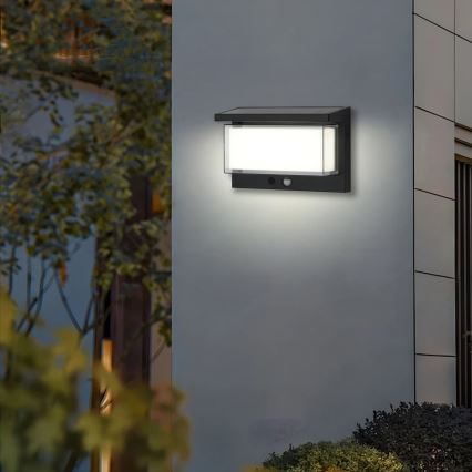 Brilagi - LED-seinäaurinkovalaisin anturilla AURINKO LUME LED/10W/3,7V 4000 mAh IP44