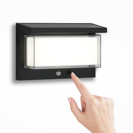 Brilagi - LED-seinäaurinkovalaisin anturilla AURINKO LUME LED/10W/3,7V 4000 mAh IP44