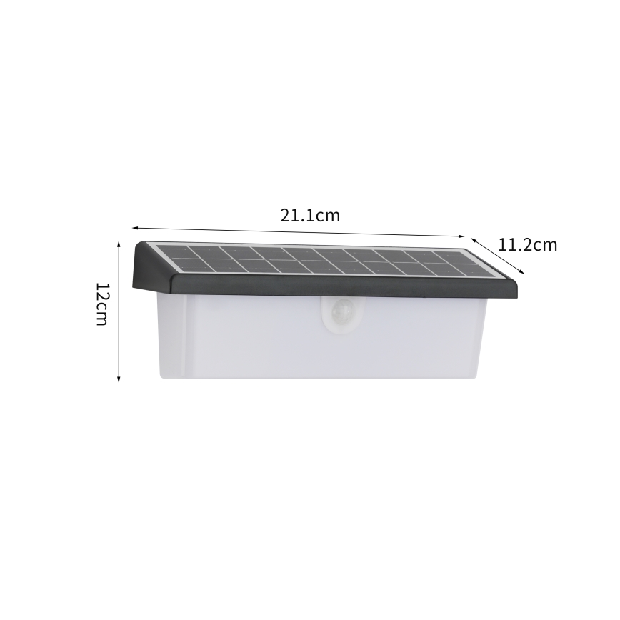 Brilagi - LED-seinäaurinkovalaisin anturilla AURINKO RAY LED/6W/3,7V 2200 mAh IP44