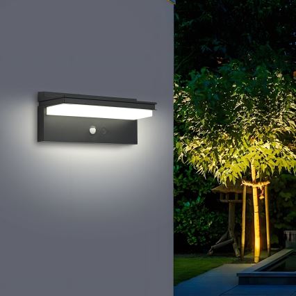 Brilagi - LED-seinäaurinkovalaisin anturilla AURINKO SENSE LED/10W/3,7V 4000 mAh IP44
