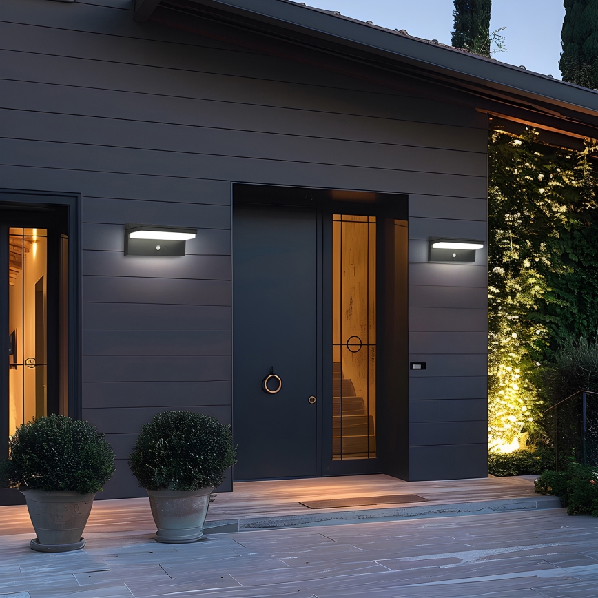 Brilagi - LED-seinäaurinkovalaisin anturilla AURINKO SENSE LED/10W/3,7V 4000 mAh IP44