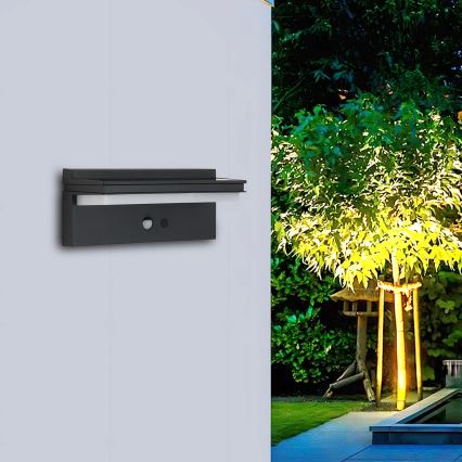 Brilagi - LED-seinäaurinkovalaisin anturilla AURINKO SENSE LED/10W/3,7V 4000 mAh IP44