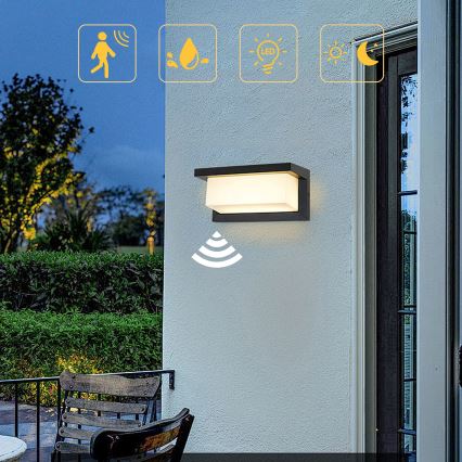 Brilagi - LED-seinäaurinkovalaisin anturilla BRICKY LED/5W/6V IP65