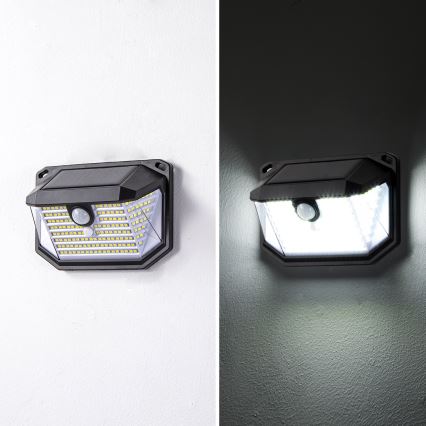Brilagi - LED Aurinkopaneelivalaisin liike- ja hämärätunnistimella WALLIE LED/4W/5,5V 1200mAh 6500K IP65