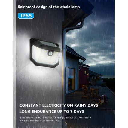Brilagi - LED Aurinkopaneelivalaisin liike- ja hämärätunnistimella WALLIE LED/4W/5,5V 1200mAh 6500K IP65