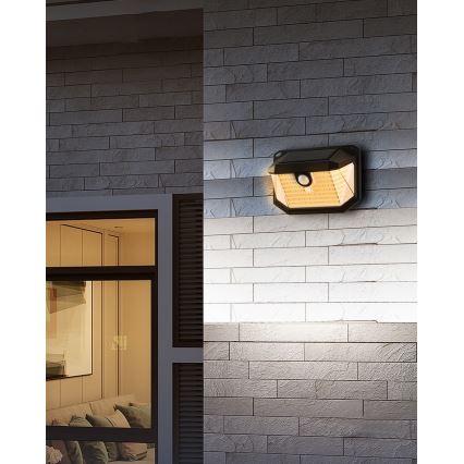 Brilagi - LED-seinäaurinkovalaisin anturilla WALLIE LED/4W/5,5V 3000K IP65