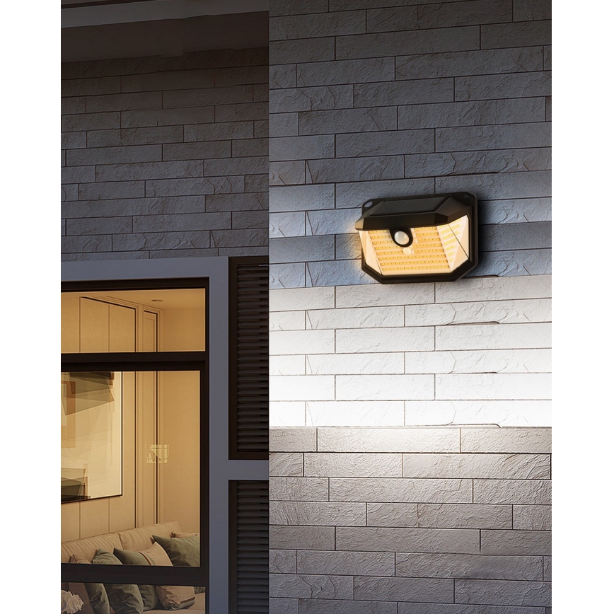 Brilagi - LED-seinäaurinkovalaisin anturilla WALLIE LED/4W/5,5V 3000K IP65