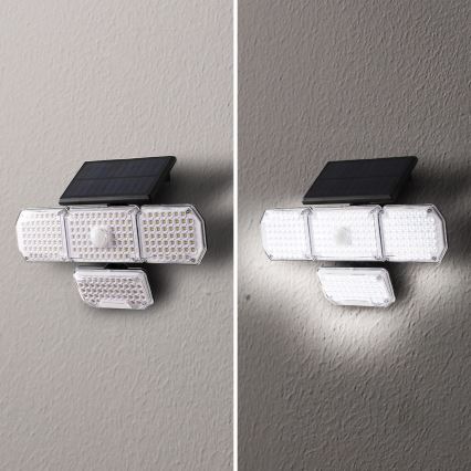Brilagi - LED Aurinkopaneelivalaisin liike- ja hämärätunnistimella WALLIE LED/5W/5,5V 2400 mAh IP65