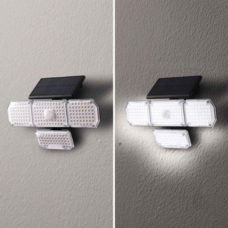 Brilagi - LED Aurinkopaneelivalaisin liike- ja hämärätunnistimella WALLIE LED/5W/5,5V 2400 mAh IP65