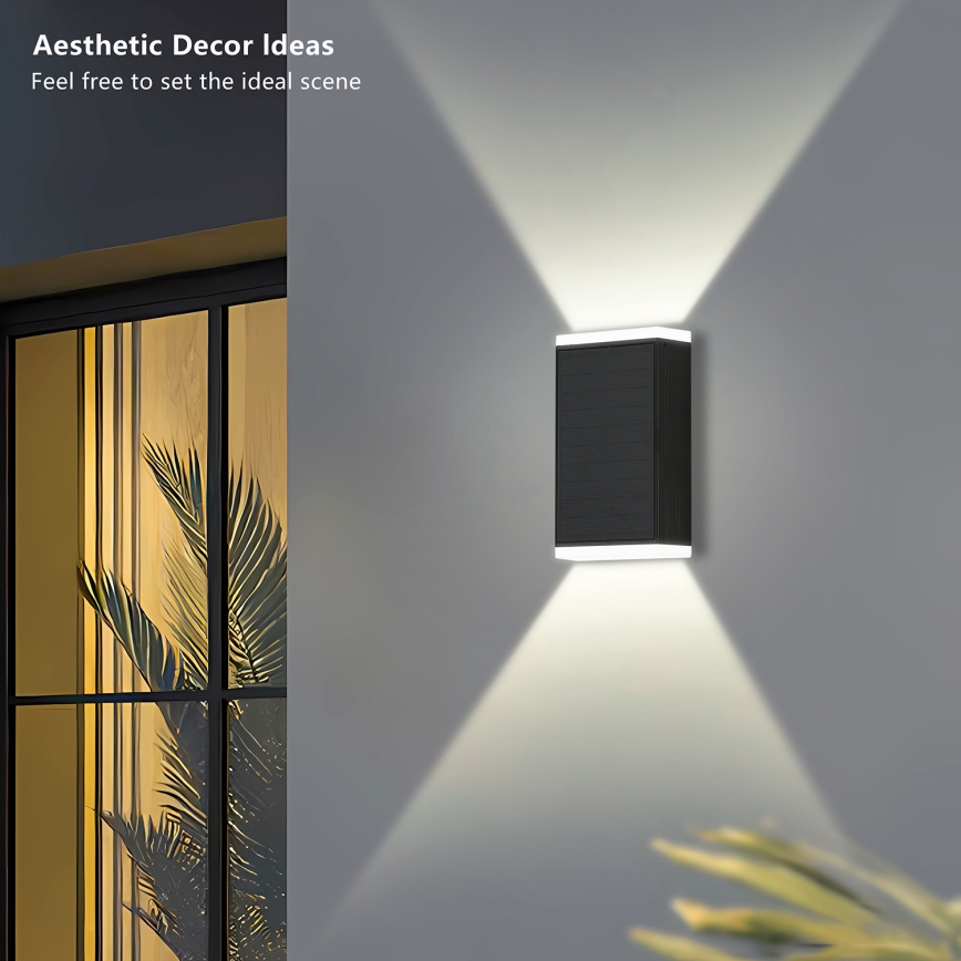 Brilagi - LED-seinäaurinkovalaisin AURINKO GUARD LED/2W/3,7V 2000 mAh IP45