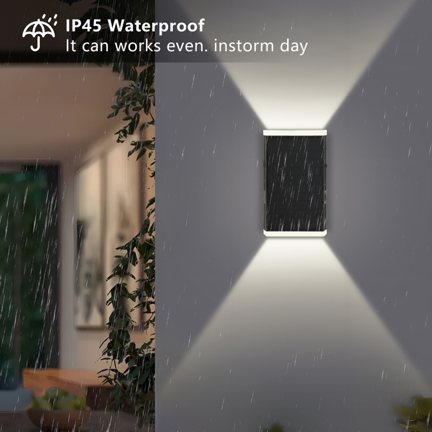 Brilagi - LED-seinäaurinkovalaisin AURINKO GUARD LED/2W/3,7V 2000 mAh IP45