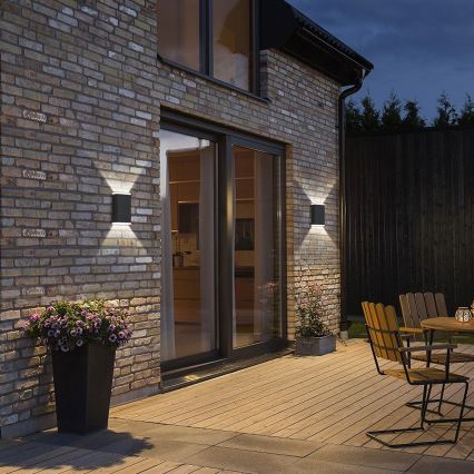 Brilagi - LED-seinäaurinkovalaisin AURINKO GUARD LED/2W/3,7V 2000 mAh IP45