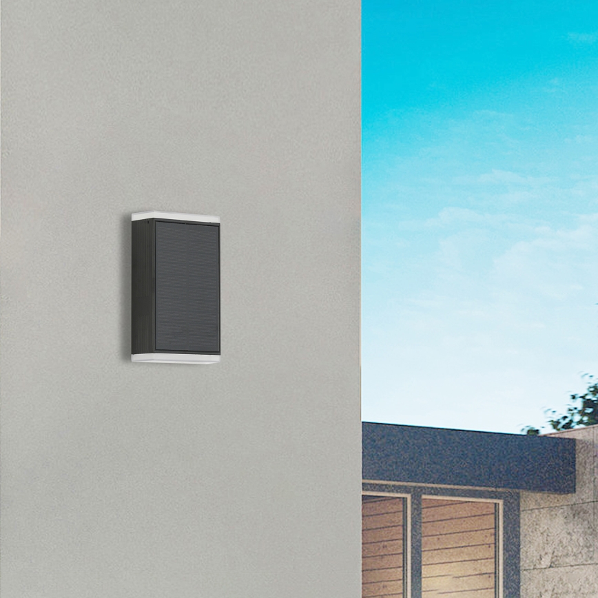 Brilagi - LED-seinäaurinkovalaisin AURINKO GUARD LED/2W/3,7V 2000 mAh IP45
