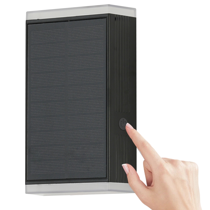 Brilagi - LED-seinäaurinkovalaisin AURINKO GUARD LED/2W/3,7V 2000 mAh IP45