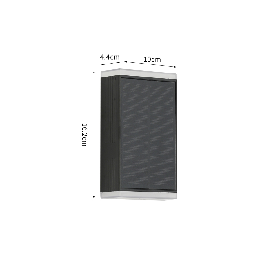 Brilagi - LED-seinäaurinkovalaisin AURINKO GUARD LED/2W/3,7V 2000 mAh IP45