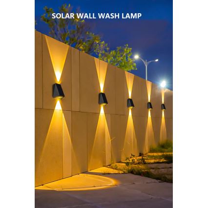 Brilagi - LED-seinäaurinkovalaisin PYRAMID LED/2W/3,2V 1300 mAh IP54