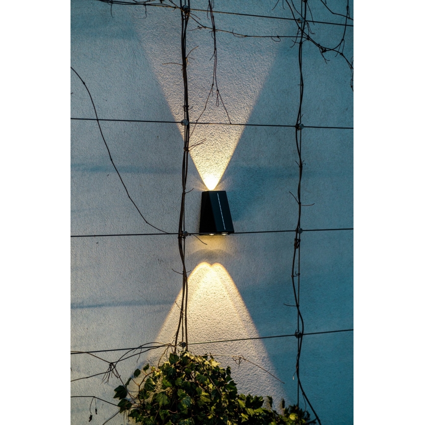 Brilagi - LED-seinäaurinkovalaisin PYRAMID LED/2W/3,2V 1300 mAh IP54