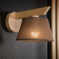 Brilagi - LED  Seinävalaisin ANTHONY 1xE14/40W/230V tammi/ruskea