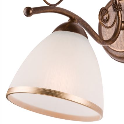 Brilagi - LED-seinävalaisin ANTICO 1xE27/60W/230V pronssi patina